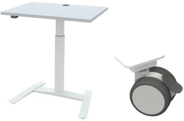 Single column table - wheels