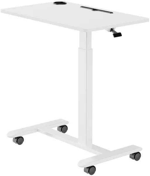 Adapt manual height-adjustable desk - wheels