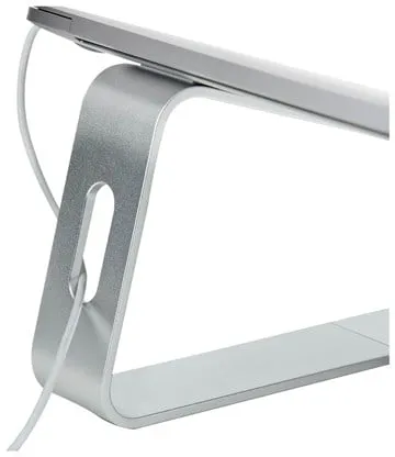 StarTech.com Laptop Stand for Desk 5kg/11lb Aluminium Silver Ergonomic (LAPTOP-STAND-SILVER) - laptop stand
